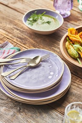 Dakota Melamine Dinner Plates, Set of 4