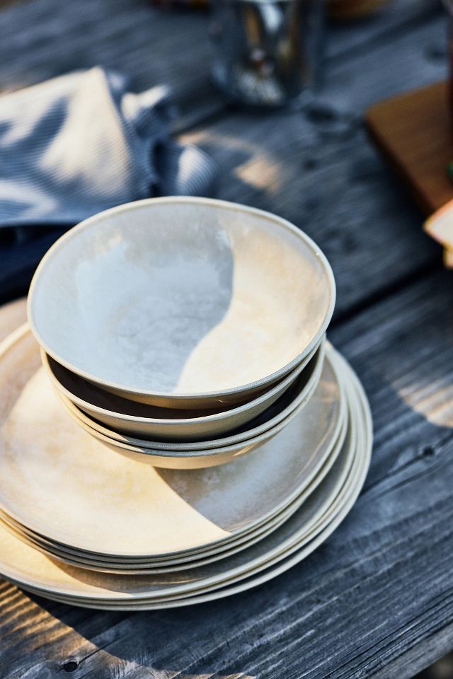 Dakota Bamboo Melamine Side Plates, Set of 4