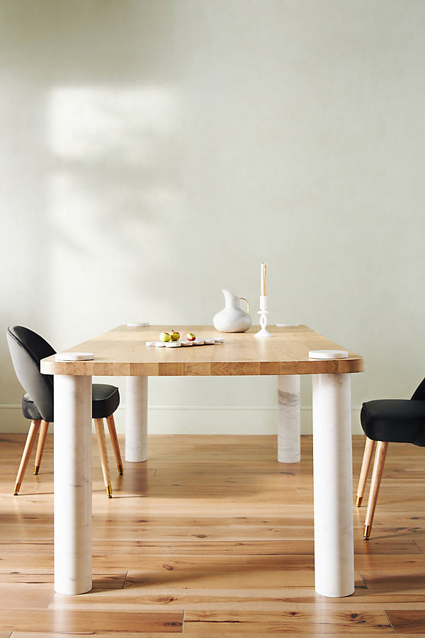 Anthropologie Century Dining Table In Beige