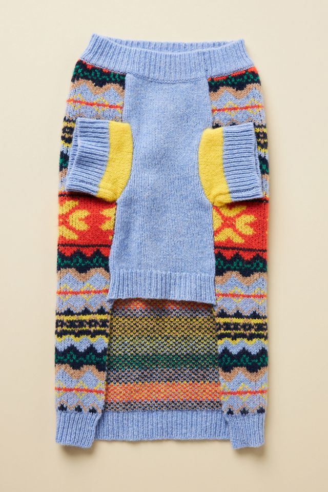 WARE of the DOG Fairisle Floral Dog Sweater #2
