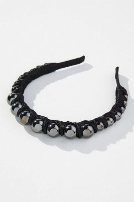 By Anthropologie Silky Bauble Headband In Green | ModeSens display picture 2