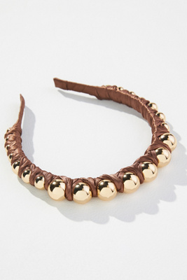 By Anthropologie Silky Bauble Headband In Green | ModeSens display picture 3