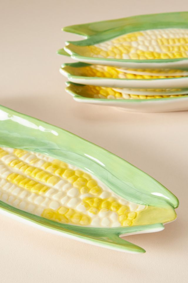 Corn Serving Plates, Set of 4 #1