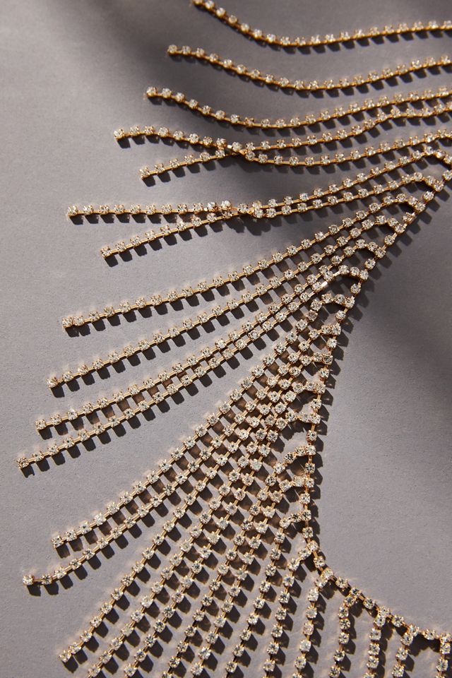 Fringed Crystal Necklace #1