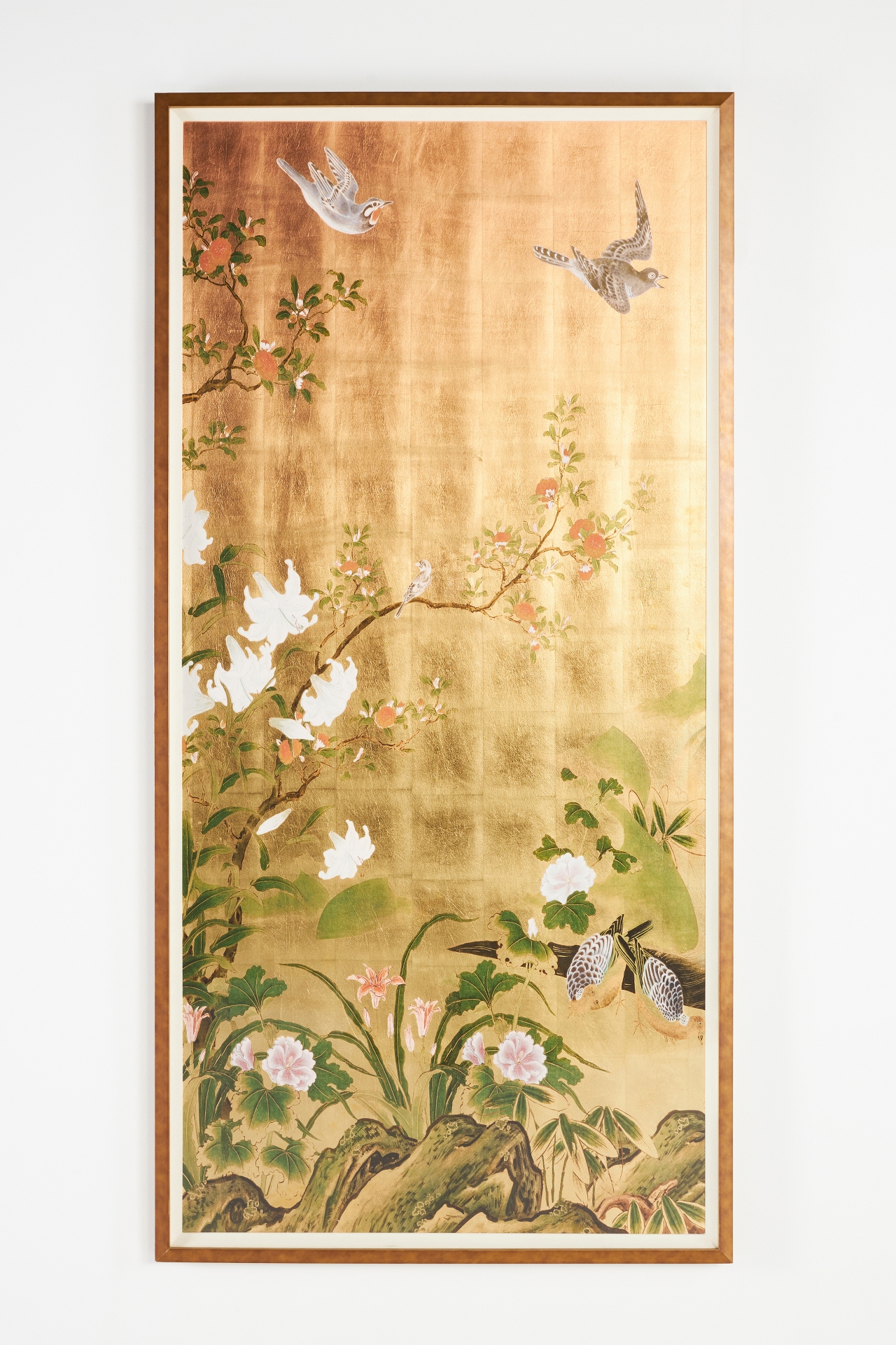 Golden Chinoiserie Wall Art