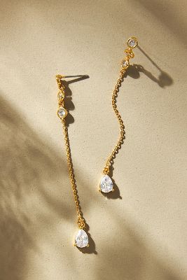 Crystal Teardrop Earrings Anthropologie   80423981 070 B