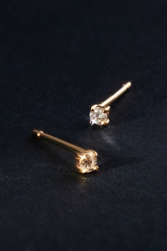 14k Gold Diamond Stud Earrings Anthropologie