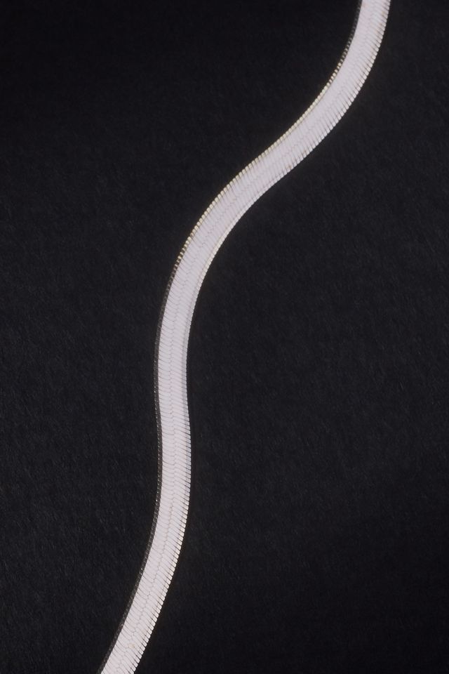 14k Gold Herringbone Necklace #1