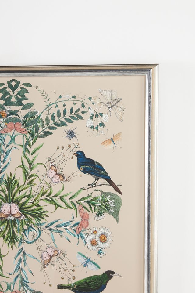Dimensional Birds and Flowers Wall Art #2