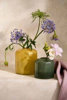 Glass Bud Vases, Set of 2