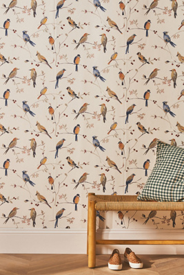 Anthropologie Bird Song Wallpaper In Assorted