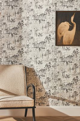 Walden Black Forest Floral Wallpaper