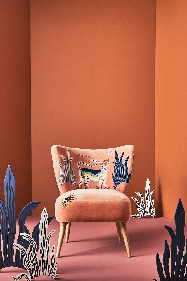 Terracotta discount accent chair