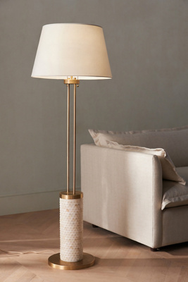 Anthropologie Pisces Floor Lamp In White