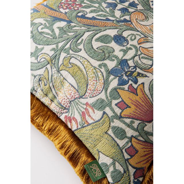 House of Hackney Golden Lily Jacquard Pillow #1
