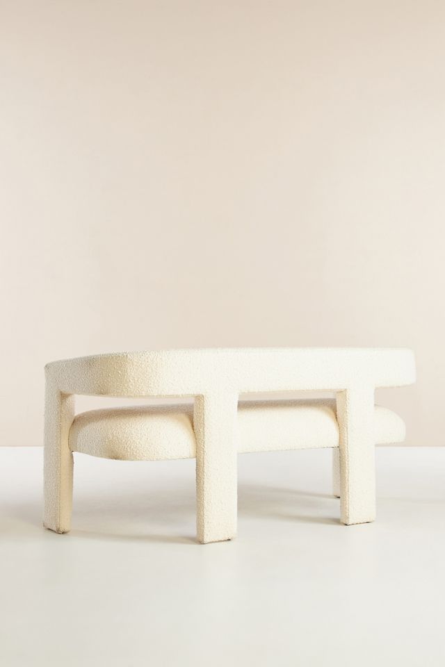 Boucle Effie Dining Bench | Anthropologie