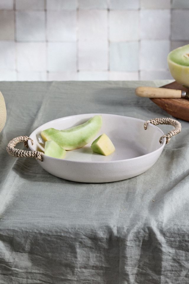 Ceramic Serving Platter with Handles #3