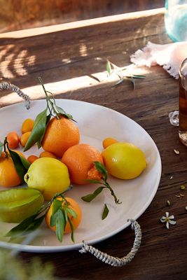 Ceramic Serving Platter with Handles