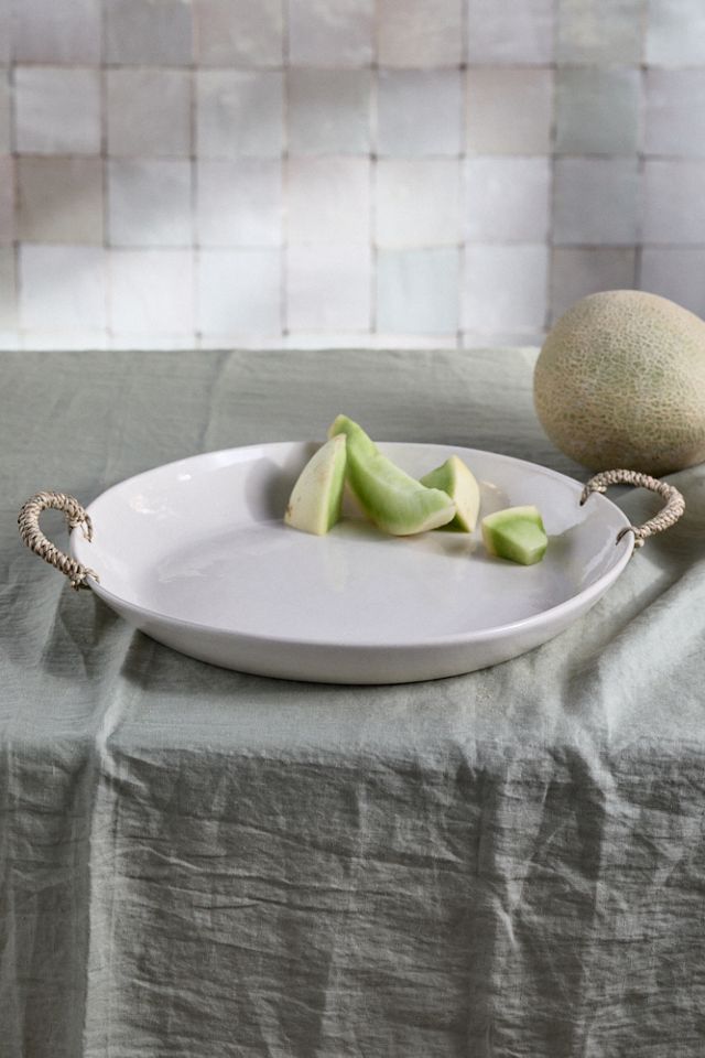 Ceramic Serving Platter with Handles #2