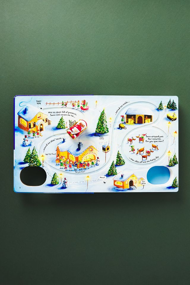 Pull-Back Busy Santa Book | Anthropologie