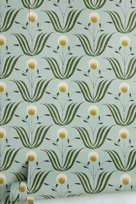 Mitchell Black Spring Bloom Wallpaper