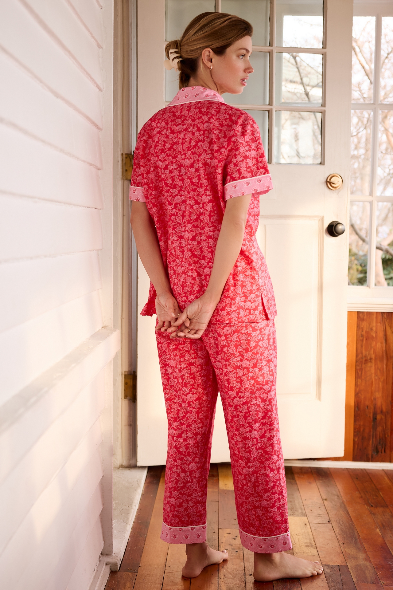 BedHead PJs Duchess Short Sleeve Classic Woven PJ Set