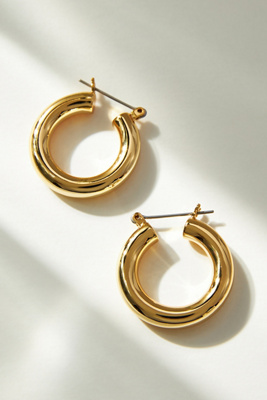 Luv Aj Baby Amalfi Tubular Hoop Earrings In Gold
