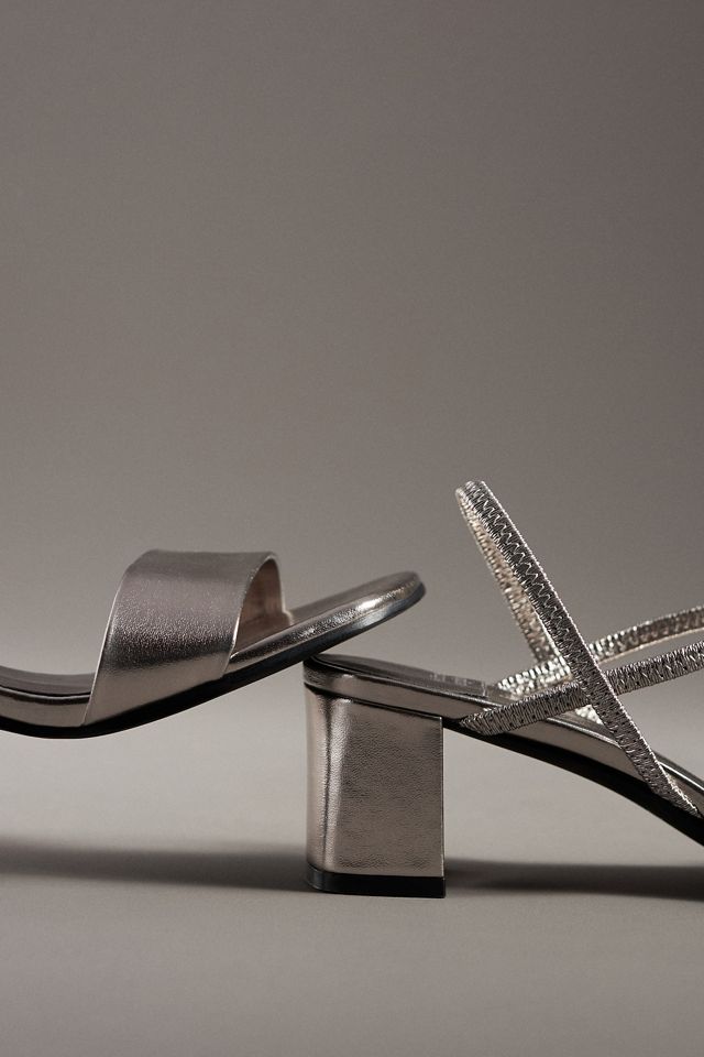 Jeffrey Campbell ‘Adapt’ Nude Faux Leather Sandals - Size 8.5
