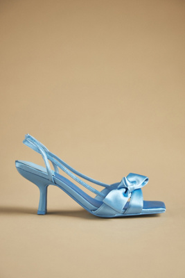 Jeffrey Campbell Slingback Bow Heels In Blue