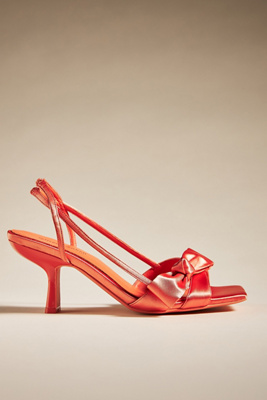 Jeffrey Campbell Slingback Bow Heels In Orange