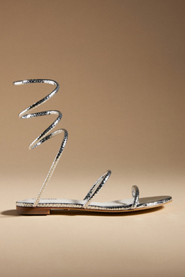 Lola Cruz Piale Sandals In Silver