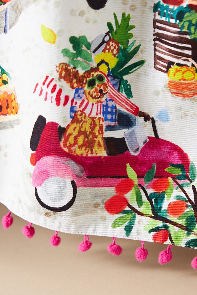 Italian Summer for Dogs Dish Towel #1