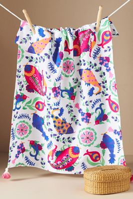 Suzani Fish Dish Towel