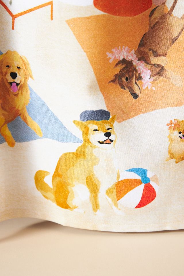Dog Days of Summer Dish Towel #1