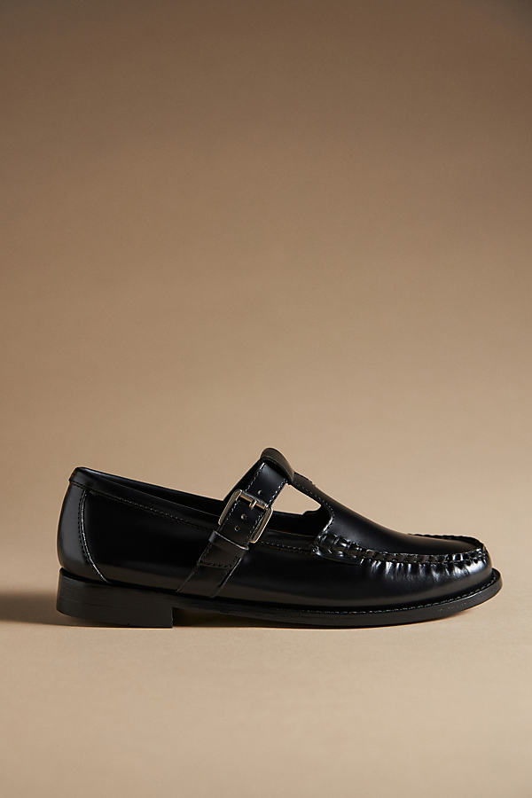 Gh Bass G.h. Bass Mary Jane Flats In Black