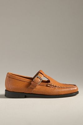 G.H.BASS Weejuns® Metallic Mary Jane Super Lug Loafers | Anthropologie