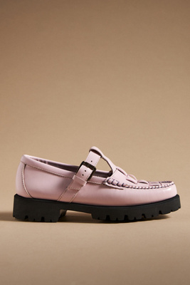 Gh Bass G.h. Bass Fisherman Mary Jane Flats In Purple