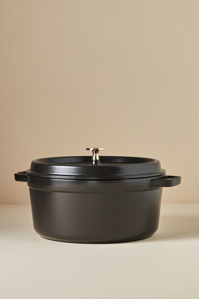 Staub 5.5-Qt Matte Black Cocotte + Reviews