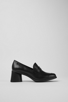 Shop Camper Kiara Heeled Loafers In Black