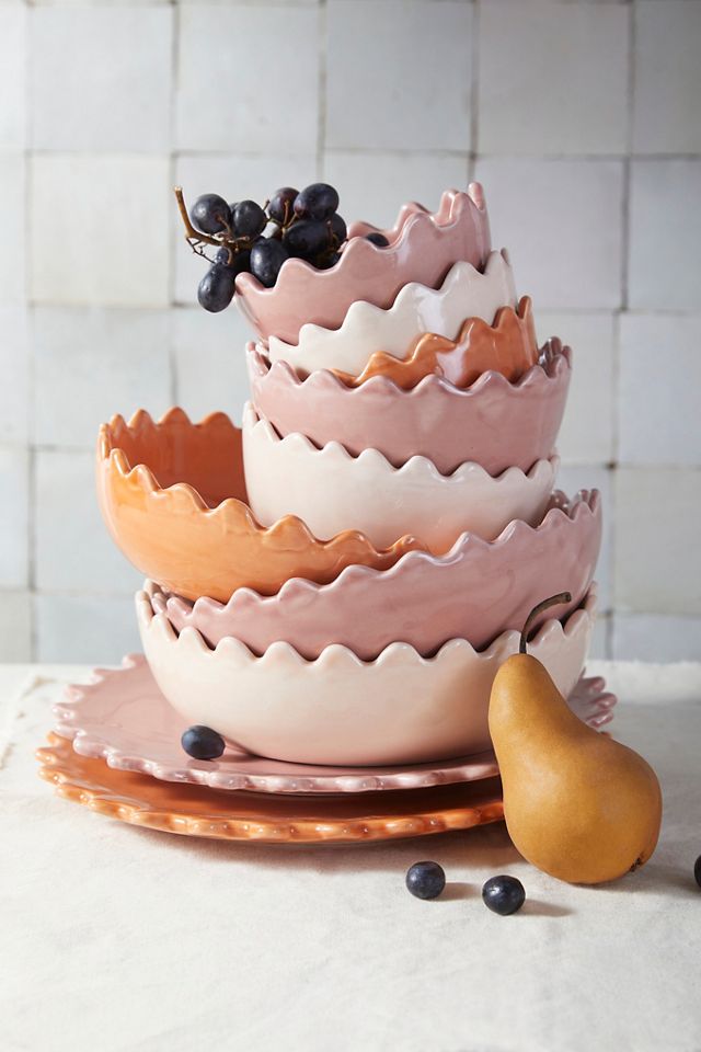 Scalloped Ceramic Plate #2