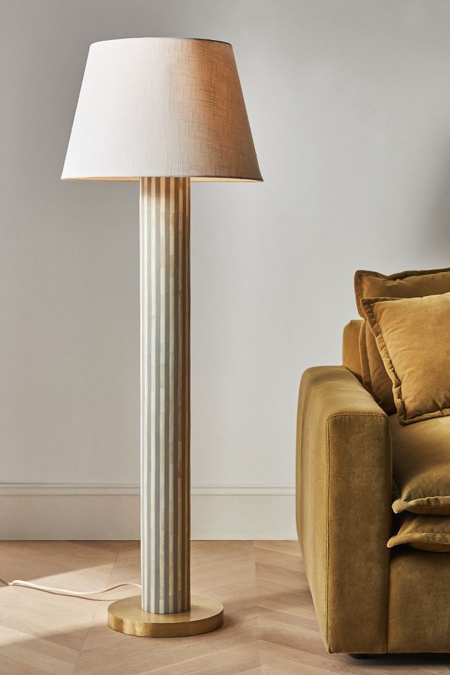 Waterfall Inlay Floor Lamp | AnthroLiving