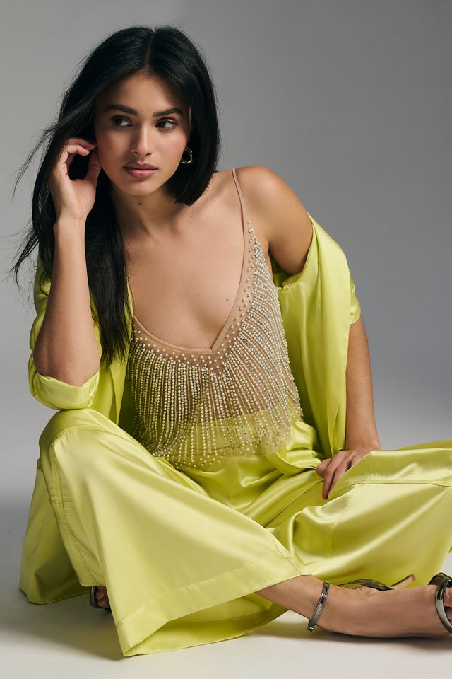 By Anthropologie Sheer Embellished Cami | Anthropologie