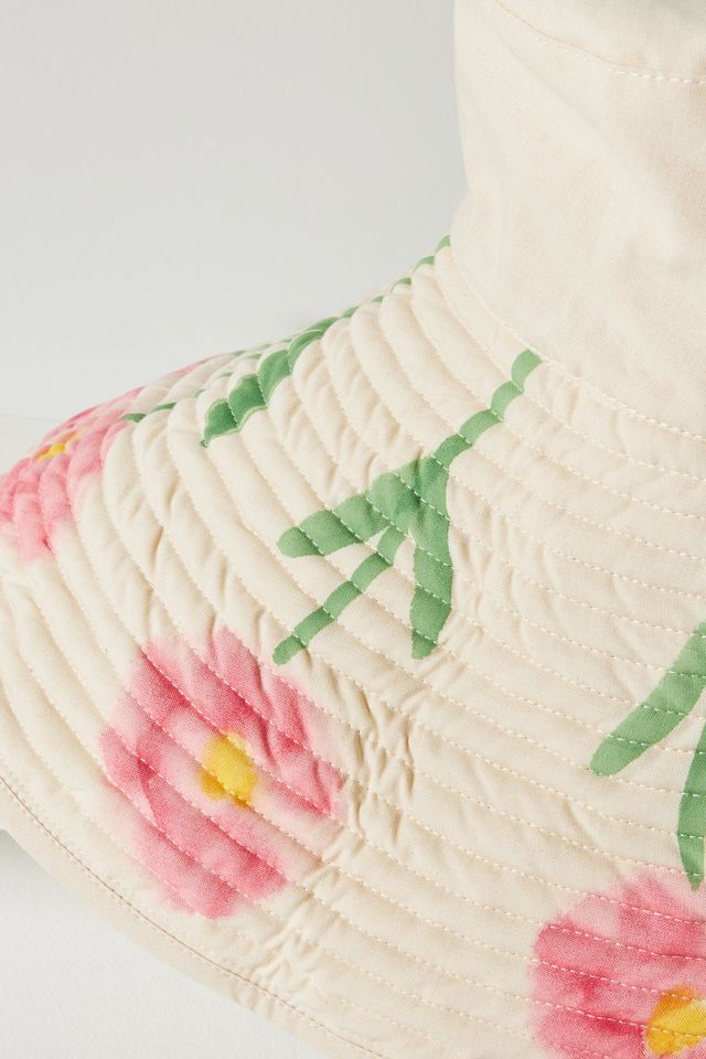 Romualda Peonia Reversible Bucket Hat | Anthropologie display picture 2