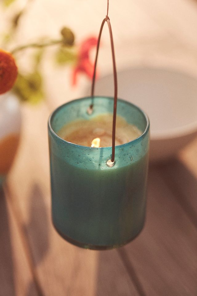 Hanging Colorful Glass Citronella Candle #5