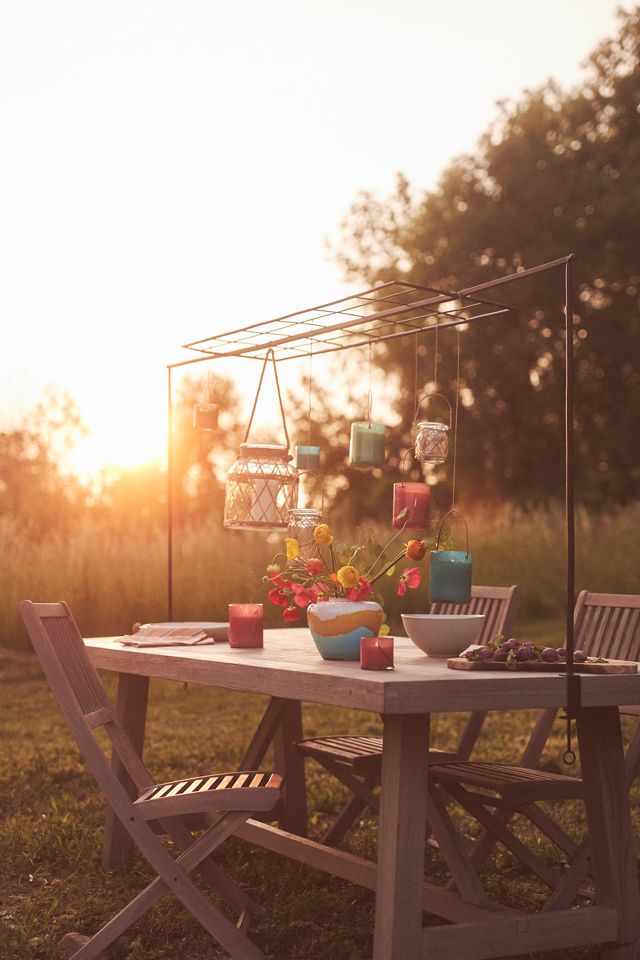 Hanging Colorful Glass Citronella Candle #6