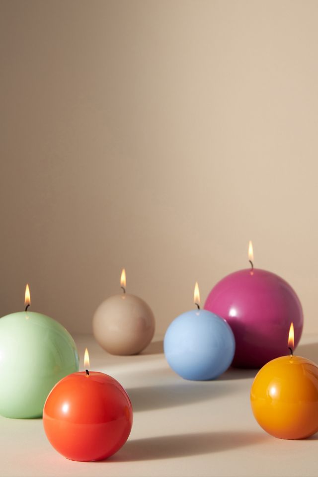 Wax Sphere Candle #1