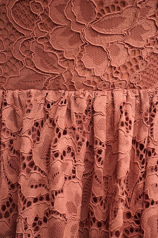 BHLDN Zoe Open-Back Lace Midi Dress #4