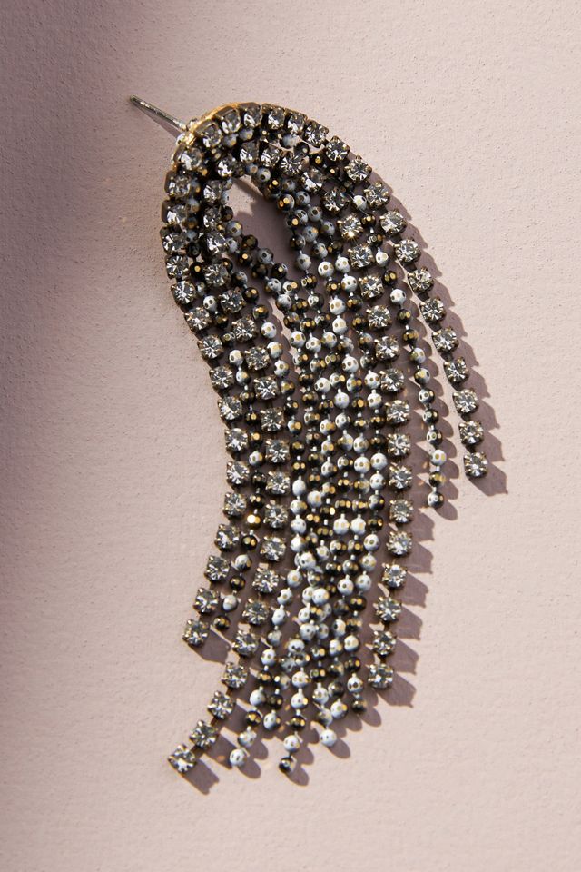 Crystal Fringe Earrings #1