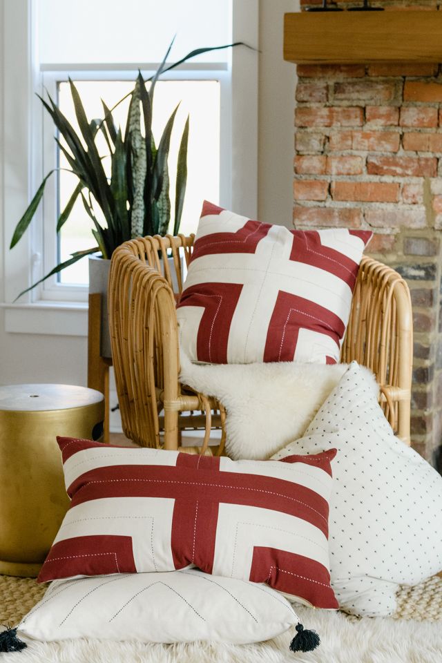 Antolin Striped Lumbar Pillow