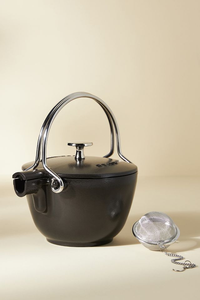 Staub Enameled Cast Iron Round Teakettle